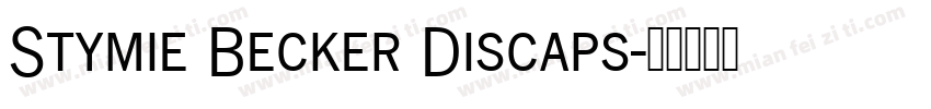 Stymie Becker Discaps字体转换